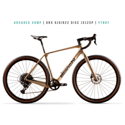Gravel Bianchi Arcadex Comp GRX 610/822 Disc 1X12SP - 2026