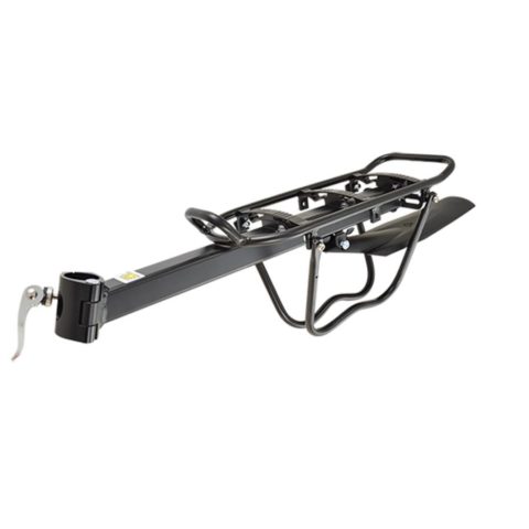 Collier De Selle Alu Noir 28.6mm Avec Fixation Porte-bagage